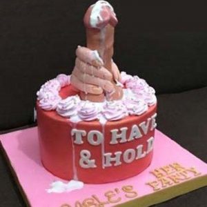 California San Diego Cumming Dripping Red Hot Standup Hand Dick cake