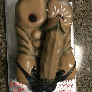 Black Dick Adult Cake