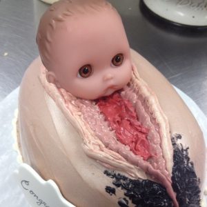 Vagina come baby cake