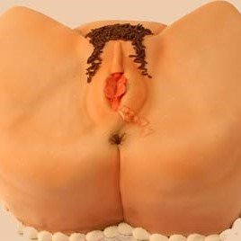 Eat and lick me butt hole and wing tip pussy shaped cake